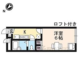 レオパレスBESTBIRD 1Kの間取図画像