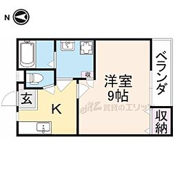 プチシャトーJun 1Kの間取図画像