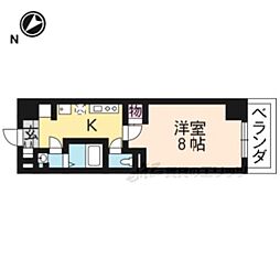 KDXレジデンス南草津 1Kの間取図画像