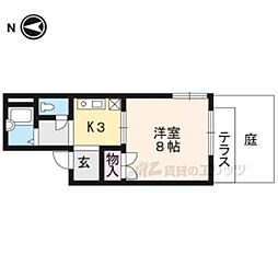メゾンヴェール 1Kの間取図画像