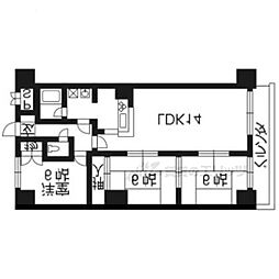 シベール阪急桂 3LDKの間取図画像