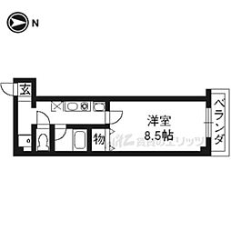 レ・タン・ドゥ・ラ・メールCK4 1Kの間取図画像