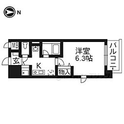 サン・プランタン 1Kの間取図画像
