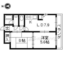 サンマンション成町 2DKの間取図画像