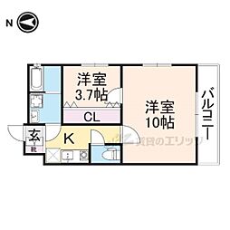 レジデンスグラナダ 3階1LDKの間取り