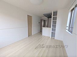 京都地下鉄東西線 石田駅 徒歩17分の賃貸アパート 2階1LDKのリビング/ダイニング