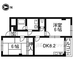 インレット 2LDKの間取図画像