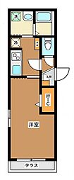 ArroTorre西日暮里 1Kの間取図画像