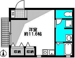 ソフィアハウス ワンルームの間取図画像
