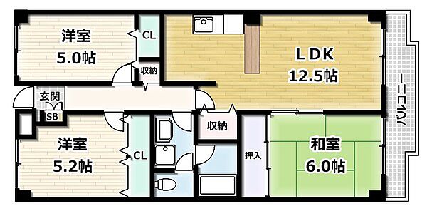 同じ建物の物件間取り写真 - ID:226063744122