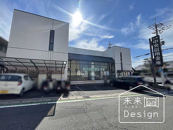 銀行「京都中央信用金庫木幡支店まで1940m」