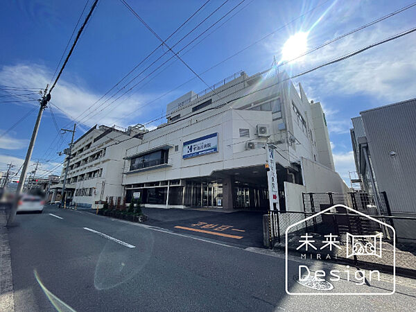 病院「医療法人仁心会宇治川病院まで1764m」