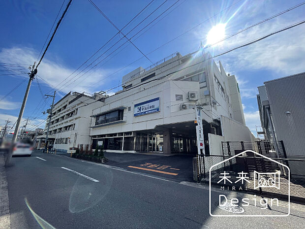 病院「医療法人仁心会宇治川病院まで956m」
