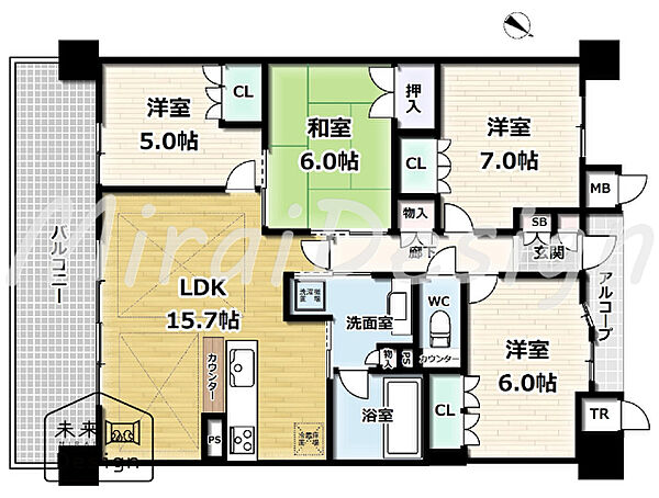 間取り：326000264847