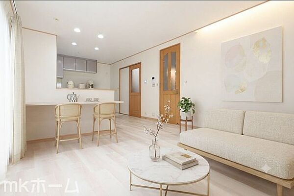 ※家具はCGイメージ画像です。光あふれる開放的なリビングは自然と家族が集まる空間！