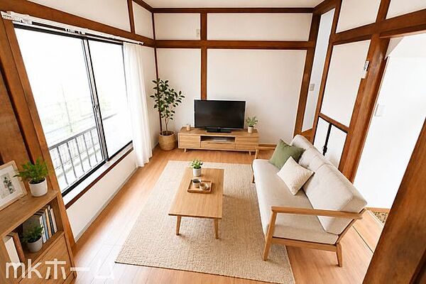 ※家具はCGイメージ画像です。光あふれる開放的なリビングは自然と家族が集まる空間！