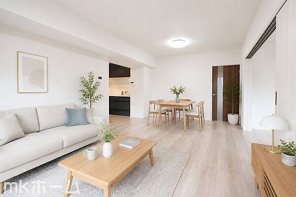 ※家具はCGイメージ画像です。光あふれる開放的なリビングは自然と家族が集まる空間！