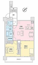 行徳ニューグランドハイツ 2LDKの間取図画像