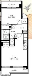 葛西第4ウィーンハイツ 1LDKの間取図画像
