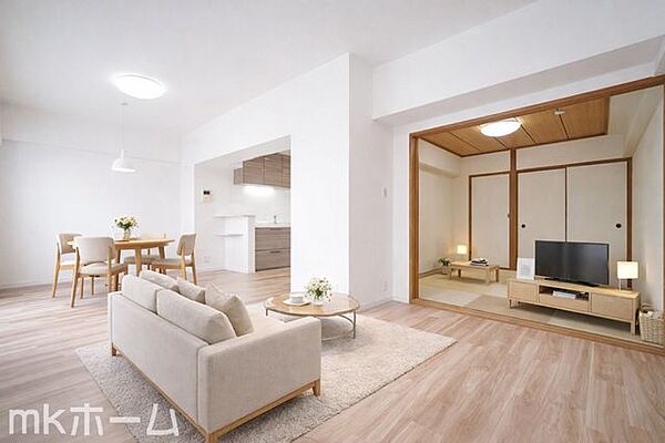 ※家具はCGイメージ画像です。光あふれる開放的なリビングは自然と家族が集まる空間！家族団らんの時間を優しく見守るお住まいです！
