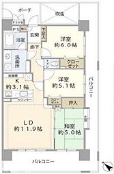 間取図画像 3LDK
