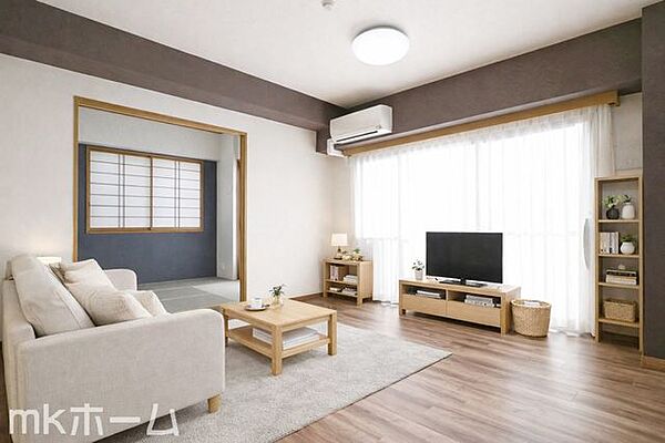 ※家具はCGイメージ画像です。光あふれる開放的なリビングは自然と家族が集まる空間！