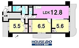 ダイアパレス八事隼人池 3LDKの間取図画像