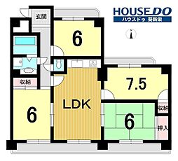 プラザ新栄 4LDKの間取図画像