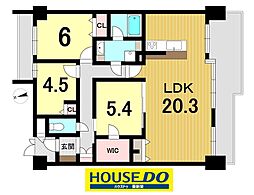 ライオンズマンション川名山 3LDKの間取り