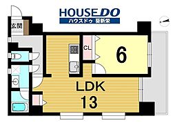 ダイアパレス東桜第2 1LDKの間取図画像