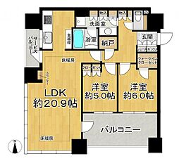 間取図画像 2LDK