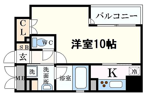 リーガル西天満III ｜大阪府大阪市北区西天満3丁目(賃貸マンション1K・10階・31.92㎡)の写真 その2