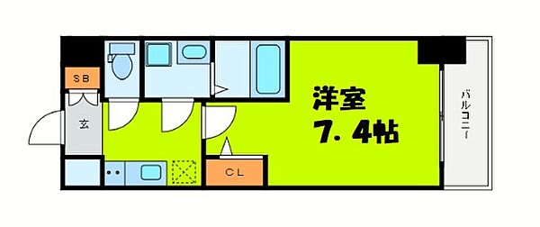 アプリーレ中之島 ｜大阪府大阪市北区中之島4丁目(賃貸マンション1K・3階・24.38㎡)の写真 その2