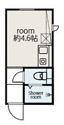 PROTO吉祥寺 4階ワンルームの間取り