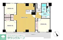 ルネ吉祥寺 11階3LDKの間取り