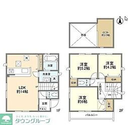 泉町2丁目貸家 1階3LDKの間取り