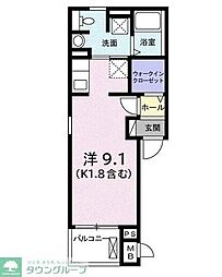 ネオグランツ 3階ワンルームの間取り