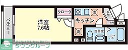 プライム西荻窪 3階1Kの間取り
