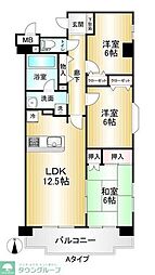 ライフステージ武蔵野 3LDKの間取図画像