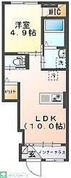 ジョイアス・松庵 1LDKの間取図画像