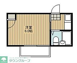 藤ハイツ 1Kの間取図画像