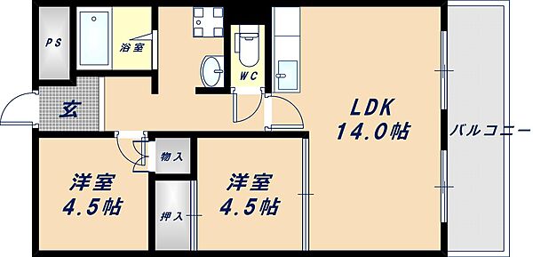 同じ建物の物件間取り写真 - ID:227084504043