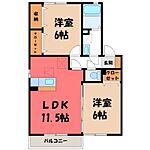 栃木市平柳町3丁目 2階建 築19年のイメージ