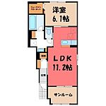 栃木市大平町蔵井 2階建 築8年のイメージ