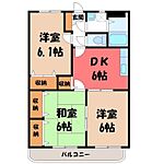 小山市西城南1丁目 3階建 築23年のイメージ