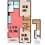 栃木市片柳町1丁目 2階建 築23年のイメージ