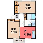 小山市大字雨ケ谷新田 2階建 築21年のイメージ