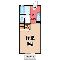 栃木県小山市東城南4丁目（賃貸アパート1K・2階・26.71㎡） その2