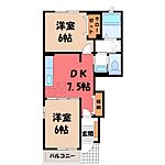栃木市薗部町4丁目 2階建 築20年のイメージ
