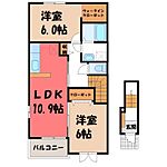 下野市小金井 2階建 築10年のイメージ